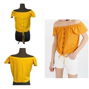 Madewell  Texture & threads Tank Top Yellow Size Medium